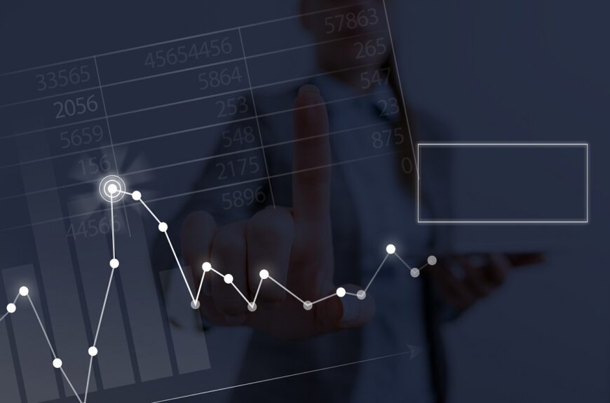 Market slump graph line